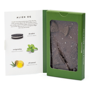 DeVINE Naturals Delta 8 and Delta 9 THC Cannabis Confections Chocolate Bar – Alien OG